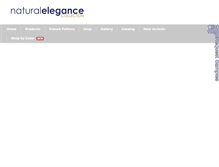 Tablet Screenshot of naturalelegancecollection.com